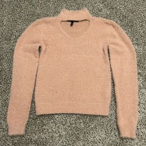 Derek Heart fuzzy pink sweater